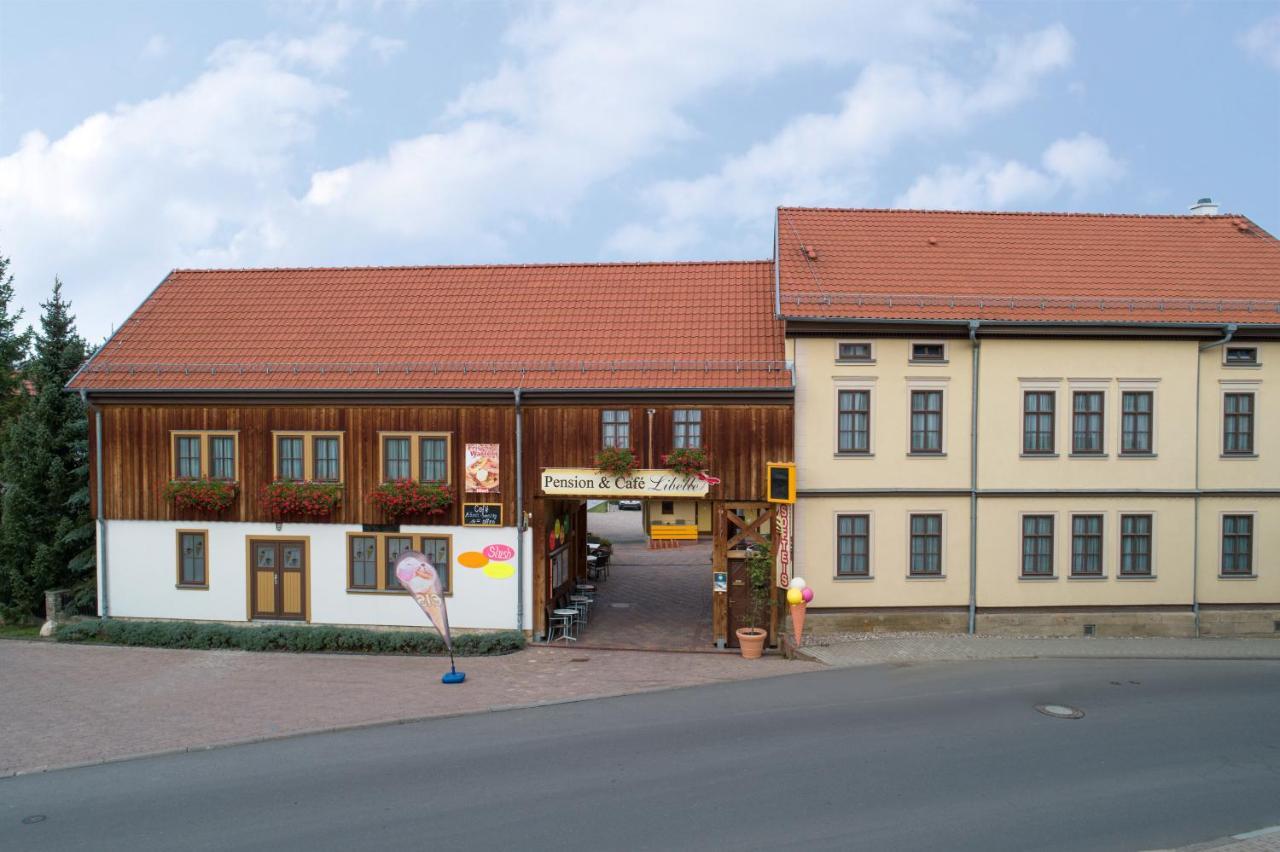 Pension-Café-Libelle Elxleben bei Arnstadt Exterior foto