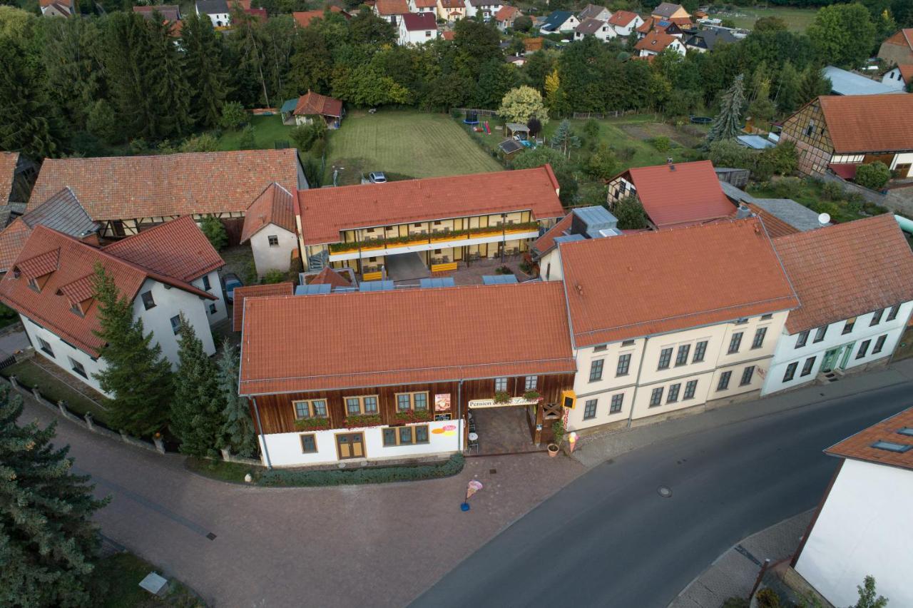 Pension-Café-Libelle Elxleben bei Arnstadt Exterior foto