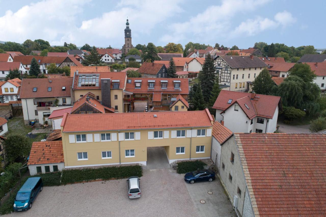 Pension-Café-Libelle Elxleben bei Arnstadt Exterior foto